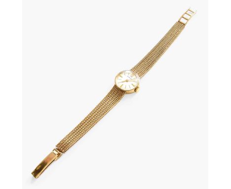 A Lady's 9 Carat Gold Garrard Wristwatch, with Garrard boxGross weight - 17.9gramsBracelet clasp with a 9k gold hall mark, wi