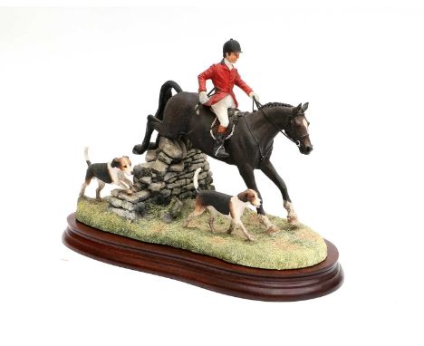 Border Fine Arts 'A Day with the Hounds' (Huntsman and Hounds), model No. B0789 by Anne Wall, limited edition 192/1500, on wo
