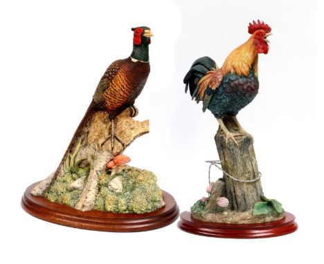 Border Fine Arts 'Morning Call' (Cockeral), model No. B1384 by Ray Ayres, limited edition 18/350; together with 'Woodland Maj