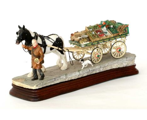 Border Fine Arts 'Fruit 'n' Veg', model No. B1378 by Ray Ayres, limited edition 153/400, on wood base, with box and certifica