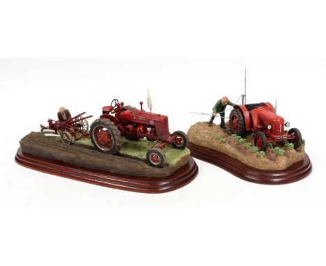 Border Fine Arts 'Making Adjustments', Studio model No. A2142 and 'Tattie Spraying' (David Brown), Studio model No. A5894, bo