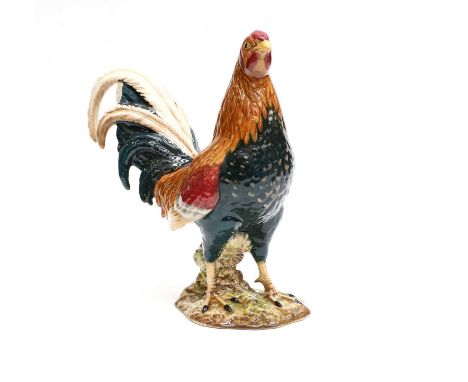 Beswick Gamecock, model No. 2059, brown, teal green, cream and red glossGood condition, no sign of fault, damage or restorati