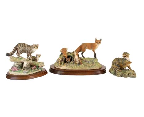 Border Fine Arts 'Highland Secret' (Scottish Wildcat), model No. B0948 by Ray Ayres, limited edition 127/250, with certificat
