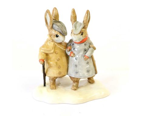 Beswick Beatrix Potter 'Two Gentleman Rabbits', model No. P4210, BP-11a, with boxThe model is in overall good condition. No o