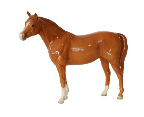 Beswick Arab "Bahram", model No. 1771, chestnut glossThere are tiny pin head nibbles to the back two hooves, but otherwise th