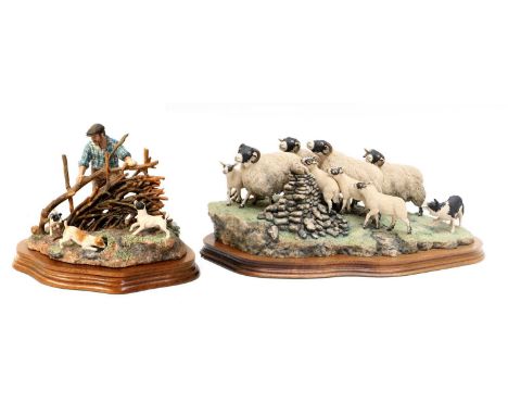 Border Fine Arts 'Hedge Laying', model No. JH65, limited edition 251/1750, with certificate; together with 'Gathering in the 