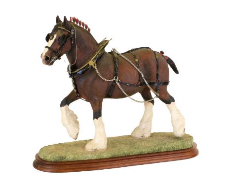Border Fine Arts 'The Champion Shire', model No. 0888A by Anne Wall, limited edition 115/500, on wood baseNo, box or certific
