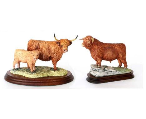 Border Fine Arts 'Highland Bull' (Style One), model No. L78 by Elizabeth Waugh, limited edition 29/950, with certificate; tog