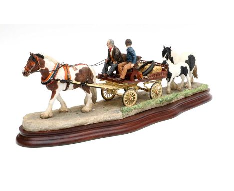 Border Fine Arts 'All Set For Appleby Fair', model No. B1163 by Ray Ayres, limited edition 34/600, on wood base, with certifi