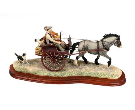 Border Fine Arts 'Market Day', model No. JH27 by Elizabeth MacAllister, limited edition 374/950, on wood base, with certifica