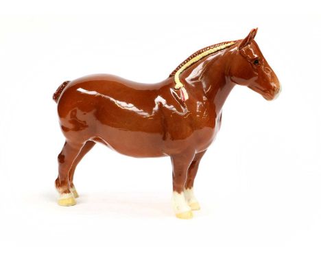 Beswick Suffolk Punch Champion "Hasse Dainty", model No. 1359, dark chestnut glossModel in overall good condition, no obvious