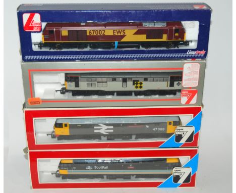 A collection of twelve Lima models including eight locomotives and three wagons, all in original boxes  Condition Report: 