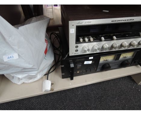 A Marantz Model 40100 Amplifier. A realistic power AMP. Various leads etc.