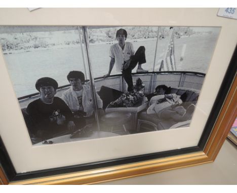 A vintage photographic print, The Beatles, possibly Eastern Europe