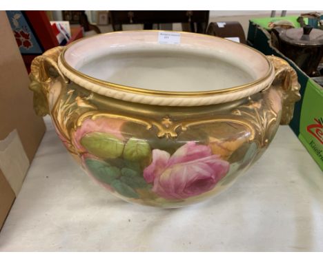 A 19th century Royal Worcester jardiniere (A/F)