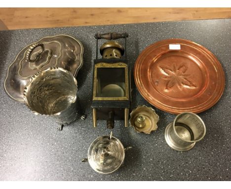 A lamp; together with copper and EPNS