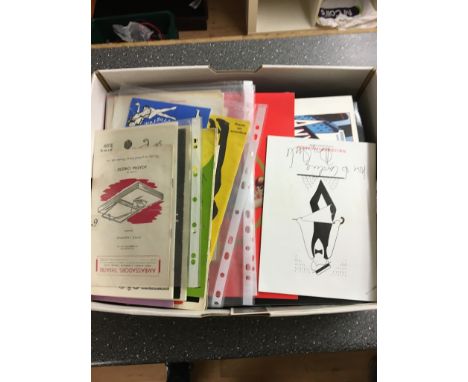 A quantity of signed vintage theatre programmes