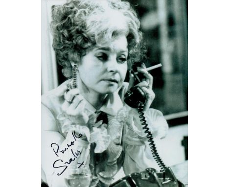 Prunella Scales signed Fawlty Towers 10x8 inches black and white photo. Good condition. All autographs are genuine hand signe