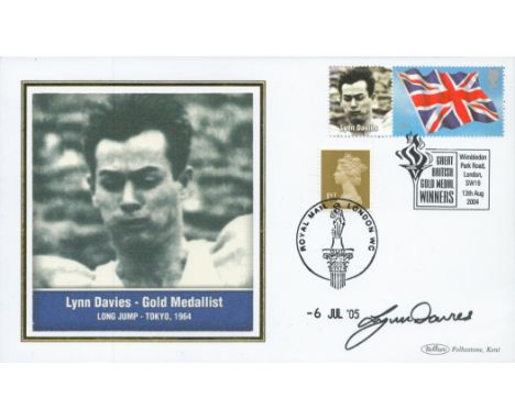 Lynn Davies Signed Olympic Games Long Jump First Day Cover. Good condition. All autographs are genuine hand signed and come w