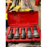 (2) Napa Hex Driver Impact Socket Set, Standard & Metric