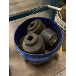 Bucket of Impact Sockets, 1",1-1/2" Drive