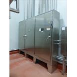 Demaco breaker dept control panels 3 doors stainless with integrated AB Control Logix processor,