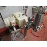 APV Gaulin lab homogenizer mod. no. 31MR3TA ser. no. 20042410630 2 stage, 31gph, MAWP 3000psi, 3hp/