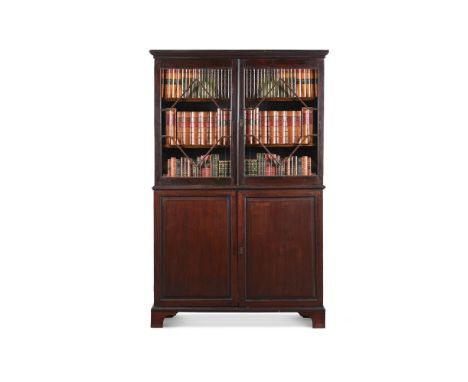 A GEORGE II MAHOGANY BOOKCASE CABINET CIRCA 1750 204cm high, 129cm wide, 38cm deep  Provenance: Property from the Phillip Luc