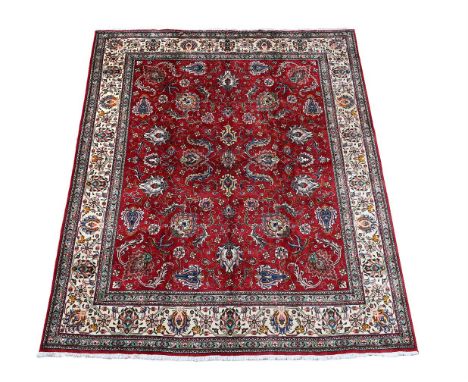 A TABRIZ CARPET approximately 345 x 305cm