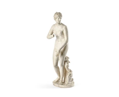 AFTER THE ANTIQUE, A MARBLE FIGURE OF THE VENUS DE' MEDICI ITALIAN, 19TH CENTURY 77.5cm high, base 25cm wide  Condition Repor