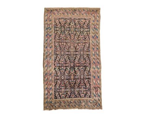 A KARABAGH GALLERY CARPET approximately 284 x 150cm  Condition Report:  Wear to carpet overall consistent with age and use. W