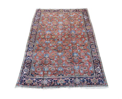 A HERIZ CARPET CIRCA 1910  approximately 360 x 237cm   Condition Report:   Condition Report Disclaimer