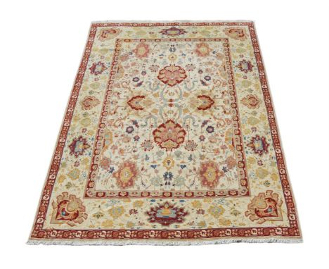 A FINE AGRA CARPET  approximately 381 x 276cm  Condition Report:  Carpet with some very minor wear consistent with age and us