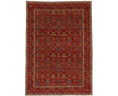 A MOGHUL CARPET  approximately 341 x 244cm  Condition Report:  Some minor wear but carpet generally maintains good pile overa