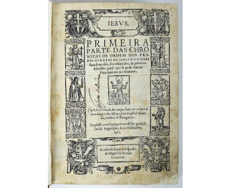 MARCOS DE LISBOA, Frei, O.F.M.- PRIMEIRA | PARTE DAS CHRO | NICAS DA ORDEM DOS FRA- | DES MENORES DO SERAPHICO PADRE | Sam Fr