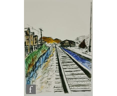 BOB DYLAN (AMERICAN, BORN 1941) - 'Train Tracks' from the The Drawn Blank Series, 2012, the set of four giclee prints in diff