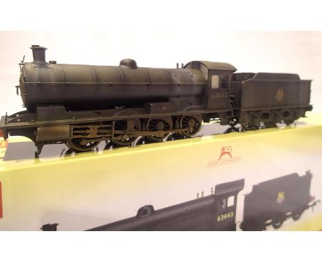 Hornby R3425 Class Q6, BR Black 63443, professionally weathered, in excellent to very near mint condition, boxed. P&amp;P Gro