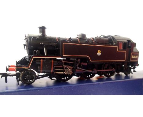 Bachmann  31-975A Class 3MT BR Black 82020, Early Crest in excellent o very near mint condition, boxed. P&amp;P Group 1 (£14+