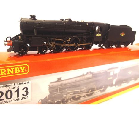 Hornby R2321, Class 5MT, 45455, BR Black, Late Crest, in excellent condition, some fading to box. P&amp;P Group 1 (£14+VAT fo