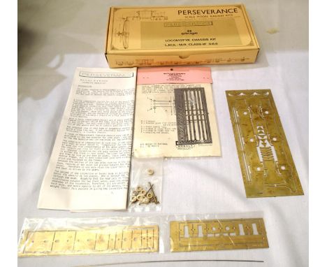 O gauge Perseverance Brass, 7LC401, chassis kit for LMS 4F 0.6.0. Locomotive appears complete, contents unchecked. P&amp;P Gr