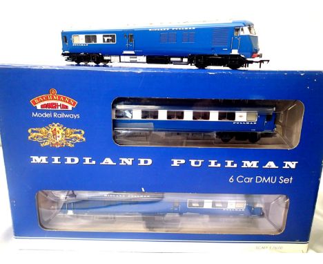 Bachmann six car Blue Pullman set, original all Blue Livery in excellent condition, outer box for 31-256DC Yellow ends Pullma