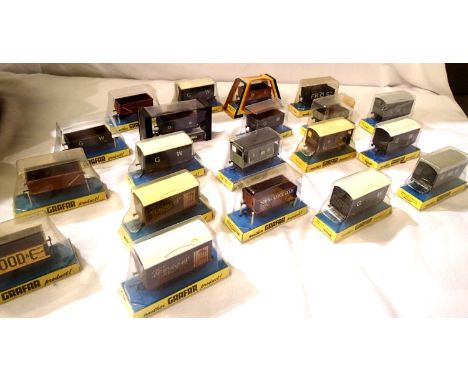 Twenty boxed Graham Farish OO scale wagons, mostly in very good in blister packs. P&amp;P Group 1 (£14+VAT for the first lot 
