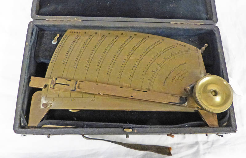 PITCHOMETER, CHAPMAN-HUNTERS PATENT OF BRASS WITH EXTENDING ARM BY ...