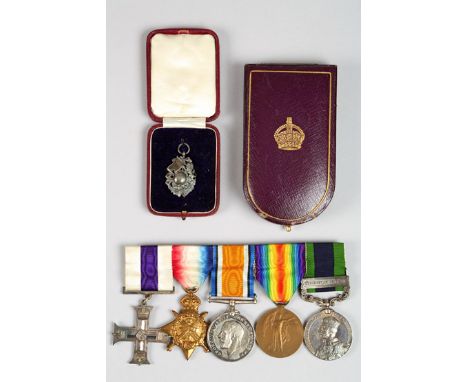 George V issue First World War Medal Group, awarded to Major John Adam Gibb Burton Royal Army Medical Core consisting of Mili