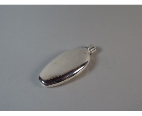 A Georgian Silver Hip Flask London 1797. 13cm Long