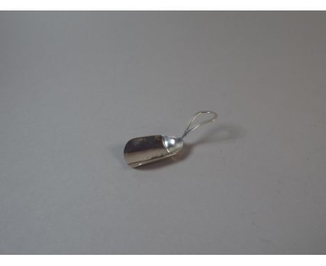 A Small Georgian Silver Tea Caddy Spoon by Samuel Pemberton, Hallmark Rubbed. 