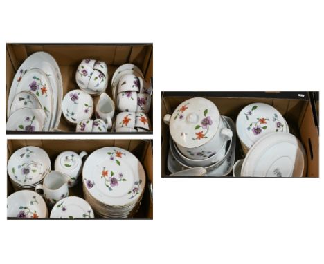 An extensive Royal Worcester 'Astley' dinner/tea service (3 boxes) 