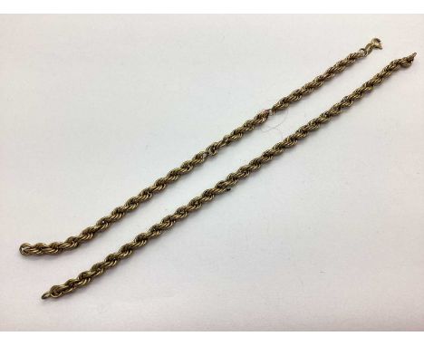 A Rope-Twist Chain, (damages throughout), stamped "375", (10.8grams).