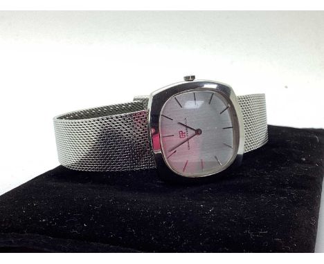 Girard Perregaux; A c.1970's Gent's Wristwatch, the signed cushion shape dial with line markers, the movement stamped "Girard