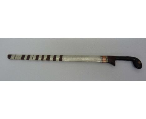 An Indonesian short sword with scabbard, length 55cm